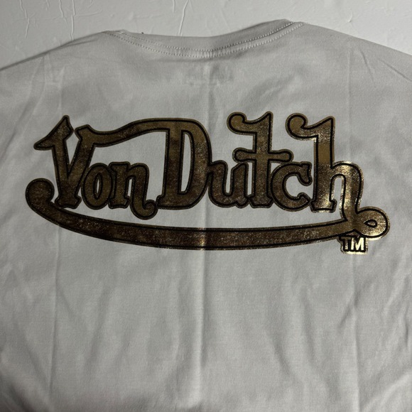Von Dutch Graphic T-Shirt Medium
M  Y2K Flames Flying Eyeball Logo - Picture 4 of 6